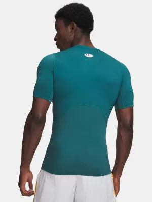 Pánské triko UNDER ARMOUR UA HG ARMOUR COMP SS ZELENÁ