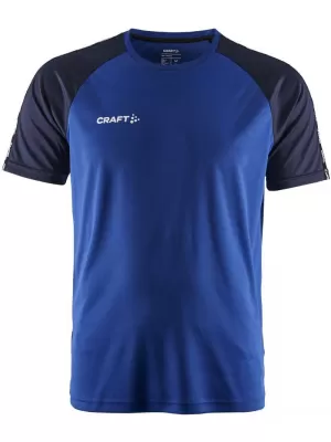 Pánské kontrastní sportovní tričko CRAFT TW Squad Go Contrast Jersey M KLUBOVÁ KOBALTOVÁ/NÁMOŘNÍ