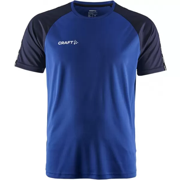  Pánské kontrastní sportovní tričko CRAFT TW Squad Go Contrast Jersey M KLUBOVÁ KOBALTOVÁ/NÁMOŘNÍ 
