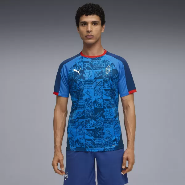  Pánské funkční triko PUMA NEYMAR JR PLAYMAKER JERSEY 660314-10 BLAZING BLUE/PUMAWHITE/ULTRA 