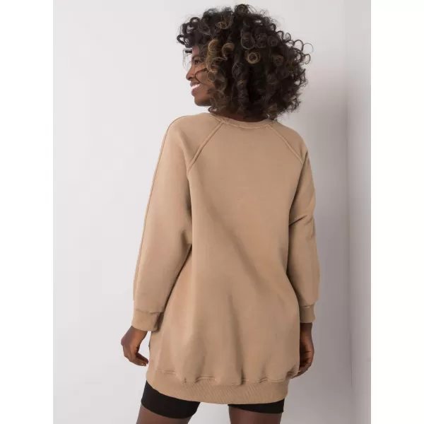  Dámská mikina EX MODA EM-BL-623.06 DARK BEIGE 