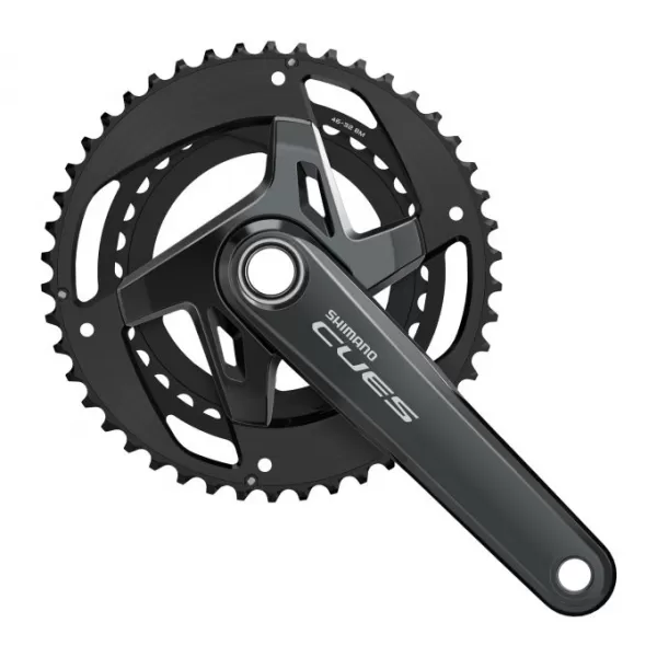  Kliky SHIMANO CUES FC-U8000 2X11 46X32Z BEZ KRYTU ORIG. BALENÍ ČERNÁ 