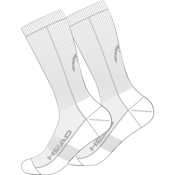  Ponožky HEAD ALL SPORTS PERFORMANCE CREW 2P 701020002 WHITE 
