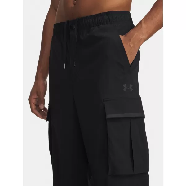  Pánské sportovní kalhoty UNDER ARMOUR UNSTPBLE TXTR WOVEN CARGO 6003862-001 ČERNÁ 