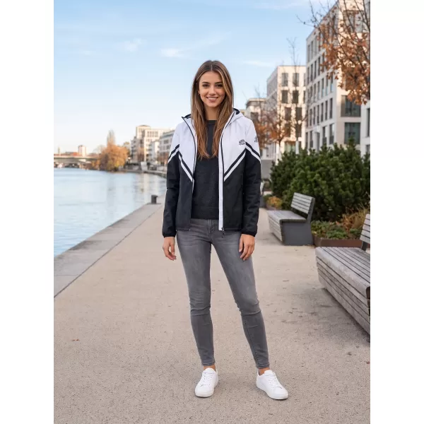  Dámská softshellová bunda premium ALTISPORT VOJ/ALW101JACK01 ČERNOBÍLÁ 