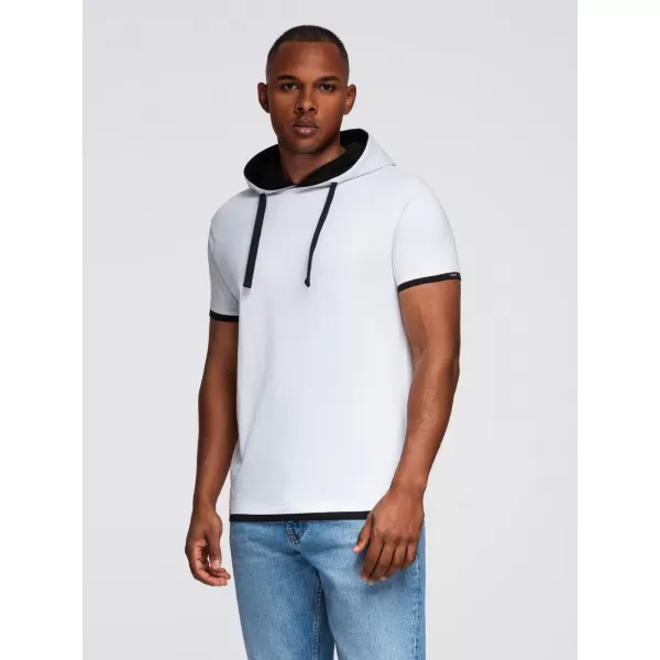  Pánské triko OMBRE OM-TSCT-0256 WHITE 