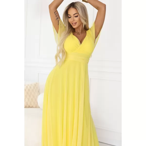  Dámské šaty NUMOCO NASTIA 562-8 CITRONOVÁ 