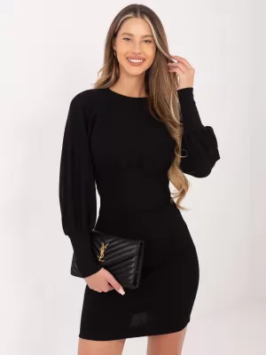 Dámské šaty RUE PARIS RV-SK-6079.65 NOIRE