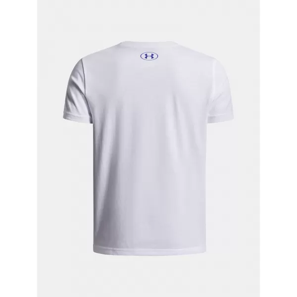  Chlapecké triko UNDER ARMOUR UA B BOXED SPORTS UPDATE SS 1388672-100 BÍLÁ 