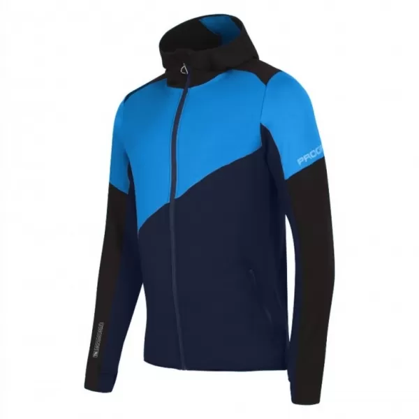  Pánská mikina PROGRESS TERRITORY HOODY MODRÁ 