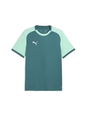 Pánské funkční triko PUMA TEAMLIGA26 MATCHDAY JERSEY 706544_43 EMERALD ICE/PUMA WHITE
