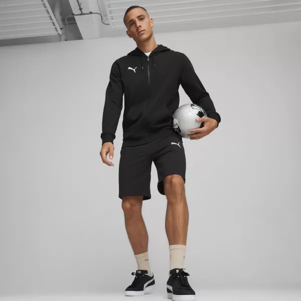  Pánská mikina PUMA TEAMGOAL CASUALS HOODED JACK 658595_03 PUMA BLACK/PUMA WHITE 