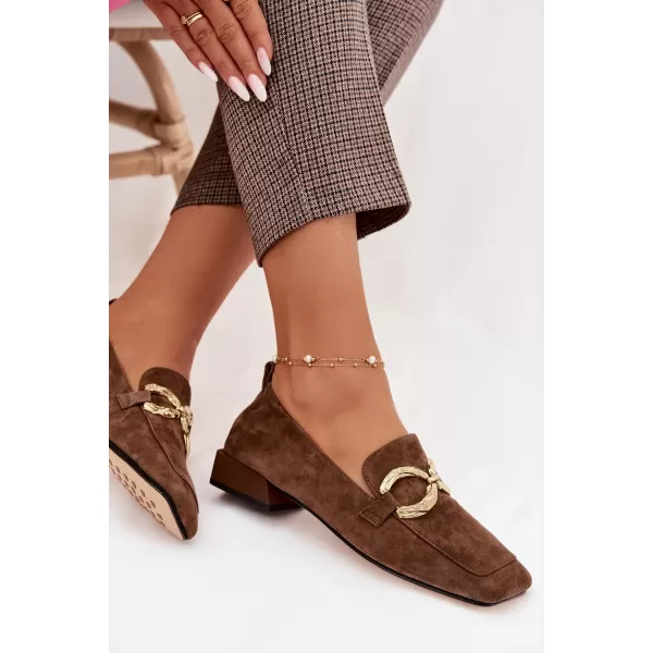  Dámské mokasíny D&A CR61-3115 BROWN 
