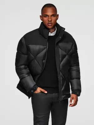 Pánská bunda OMBRE OM-JAHP-0237 BLACK