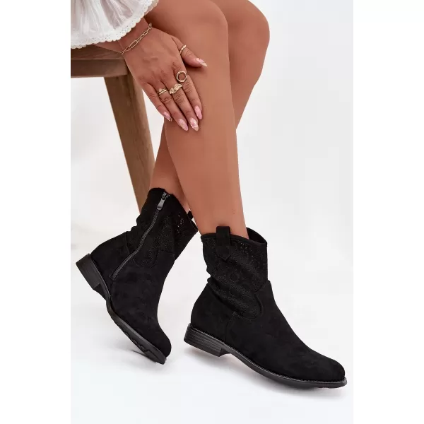  Dámské boty S.BARSKI HY52-530 BLACK 