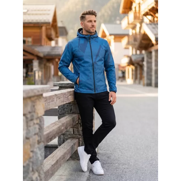  Pánská softshellová bunda premium ALTISPORT VOJ/ALM079JACK01 MODRÁ 