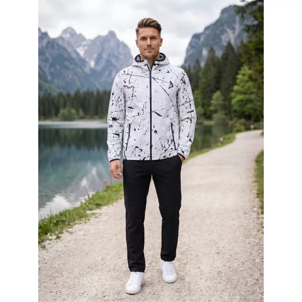  Pánská softshellová bunda premium ALTISPORT VOJ/ALM034JACK01 BÍLÁ 