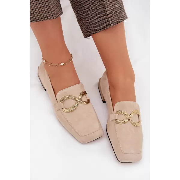  Dámské mokasíny D&A CR61-3115 BEIGE 