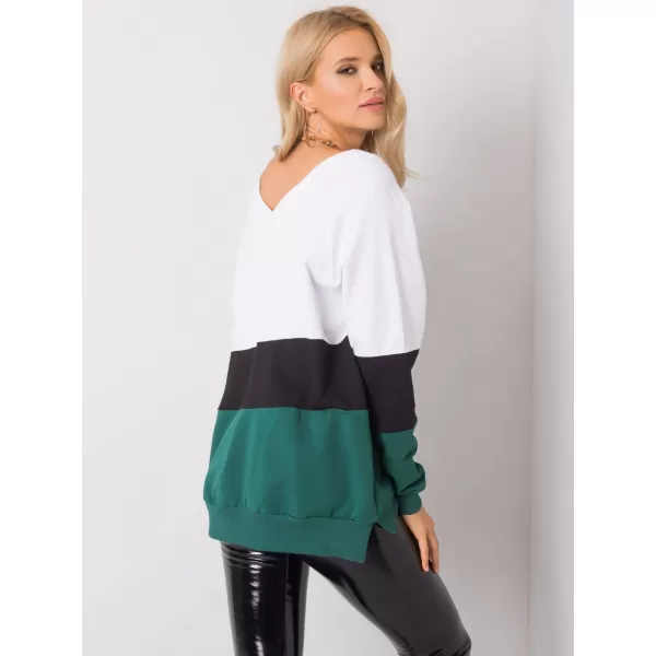  Dámská mikina RUE PARIS RV-BL-5972.07 DARK GREEN 