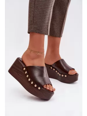 Dámské pantofle BOTO FARINELLE 41623 BROWN