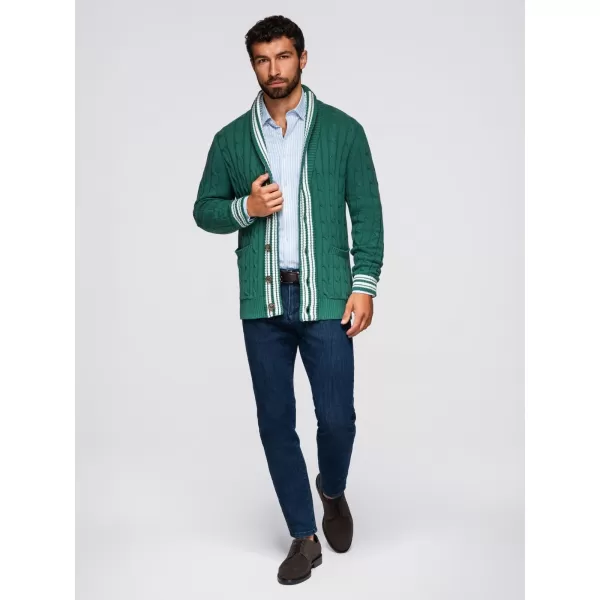  Pánský kardigan OMBRE OM-SWCD-0152 GREEN 