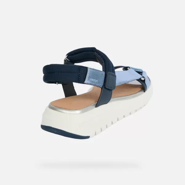  Dámské sandály GEOX FLEXTRIDE S G013068 MODRÁ 