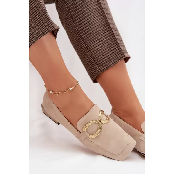  Dámské mokasíny D&A CR61-3115 BEIGE 