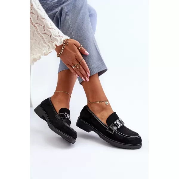  Dámské mokasíny S.BARSKI HY350A BLACK 