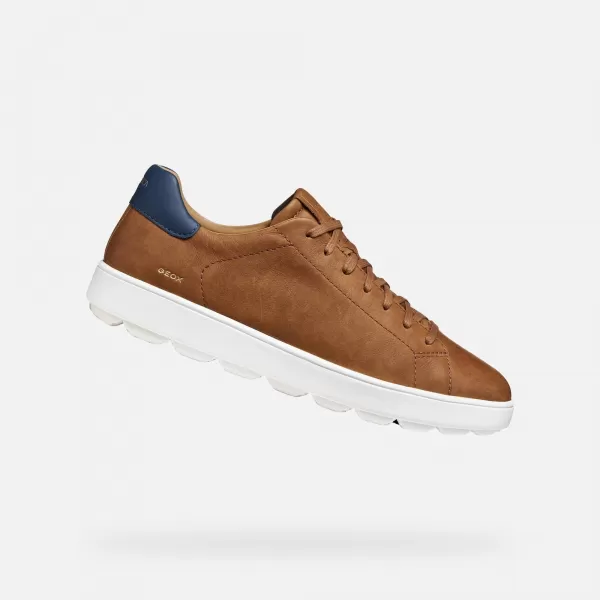  Pánské tenisky GEOX SPHERICA ECUB-1 G014537 SVĚTLE HNĚDÁ 
