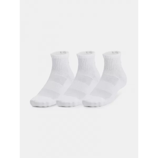  Ponožky UNDER ARMOUR UNISEX UA TC QTR (3 PÁRY) 1386372-100 BÍLÁ 