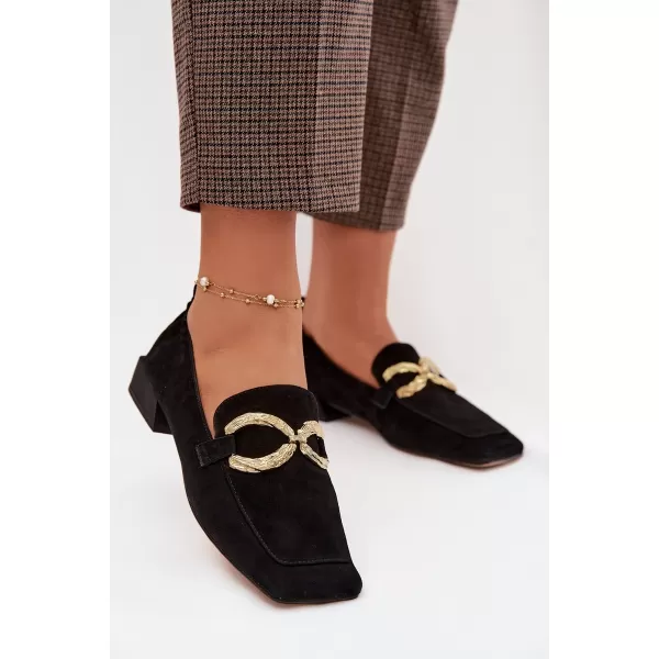  Dámské mokasíny D&A CR61-3115 BLACK 