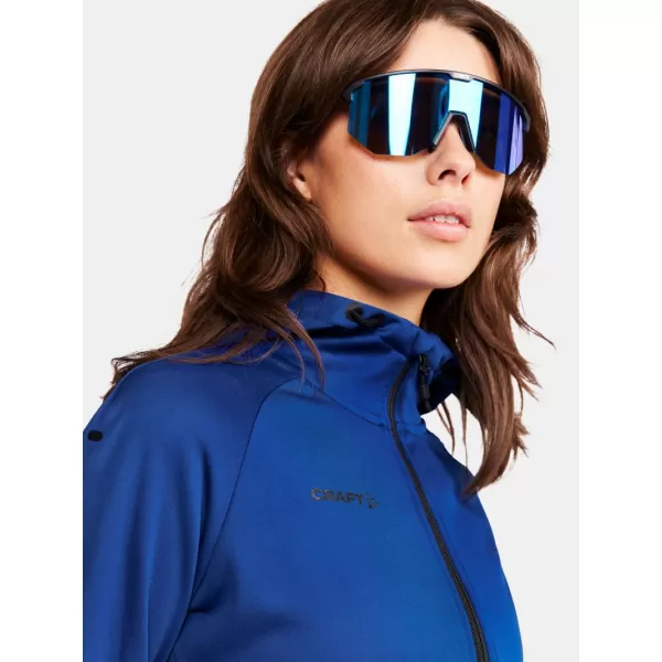  Dámská bunda s kapucí CRAFT Corp. ADV Unify Hoodie Jacket W KLUBOVÁ KOBALTOVÁ 