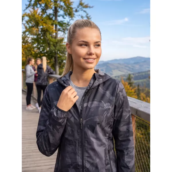  Dámská softshellová bunda premium ALTISPORT VOJ/ALW096JACK01 ČERNÁ 