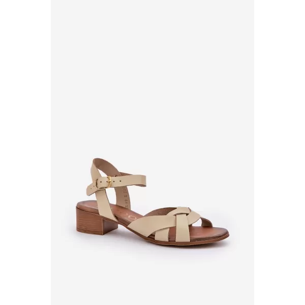  Dámské sandály ZAZOO 40372 BEIGE 