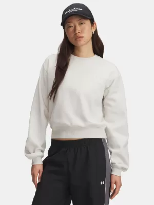 Dámská mikina UNDER ARMOUR UA ICON VIDA FLC CREW BÍLÁ