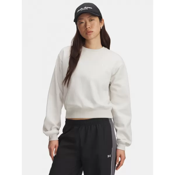  Dámská mikina UNDER ARMOUR UA ICON VIDA FLC CREW BÍLÁ 