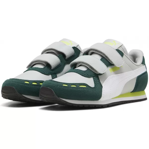  Dětské boty PUMA CABANA RACER SL 20 V PS 383730-19 LIGHT GRAY/WHITE/DARK MYRTLE 