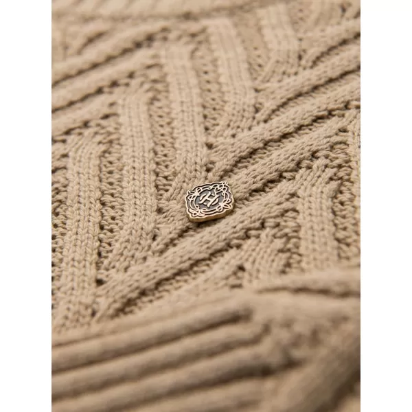  Pánský svetr OMBRE OM-SWSW-0147 SAND 
