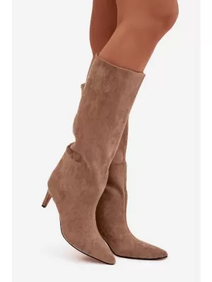Dámské kozačky BOTO JEHLU 40518 BROWN