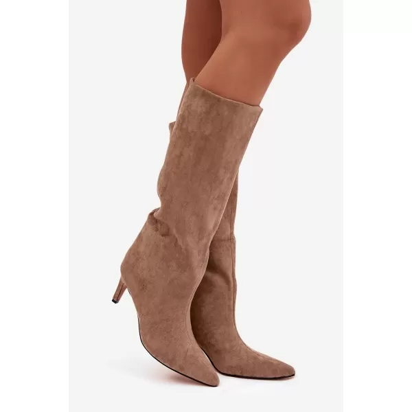  Dámské kozačky BOTO JEHLU 40518 BROWN 