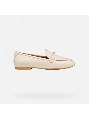 Dámské mokasíny GEOX NEW PALMARIA G012920 KRÉMOVÁ