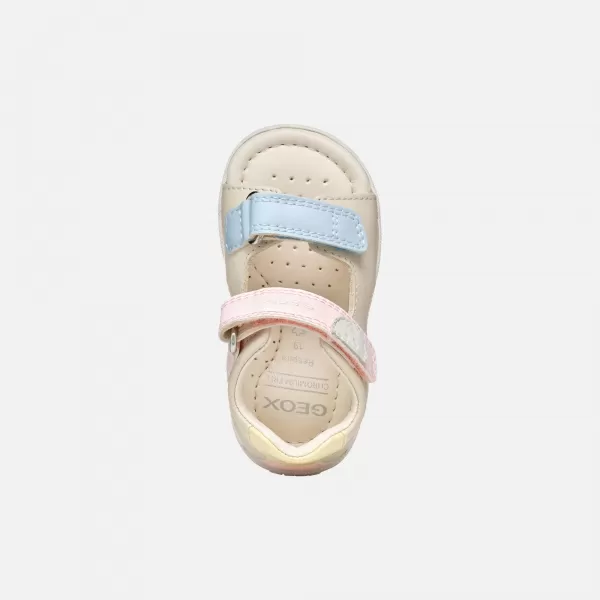  Dívčí sandály GEOX SANDAL MACCHIA B254WA08502C1M2M BÉŽOVÁ 