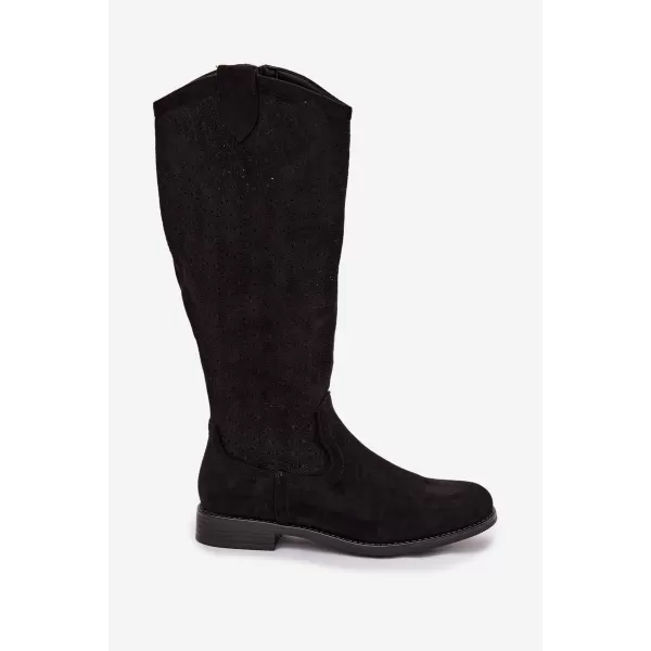  Dámské kozačky S.BARSKI HY61-8022 BLACK 