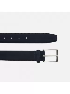 Pánský pásek GEOX G011352 TMAVĚ MODRÁ