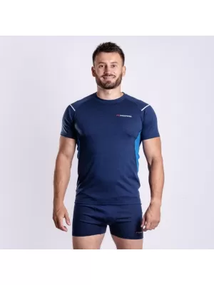 Pánské triko Progress MW NKR 170 merino MODRÁ