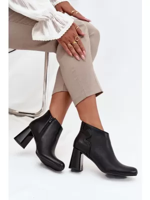 Dámské boty na podpatku BOTO IVESSARA 39751 BLACK