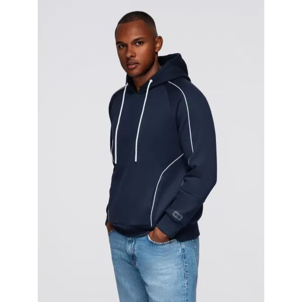  Pánská mikina OMBRE OM-SSNZ-0250 NAVY BLUE 