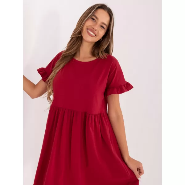  Dámské šaty RUE PARIS RV-SK-5576.04 DARK RED 