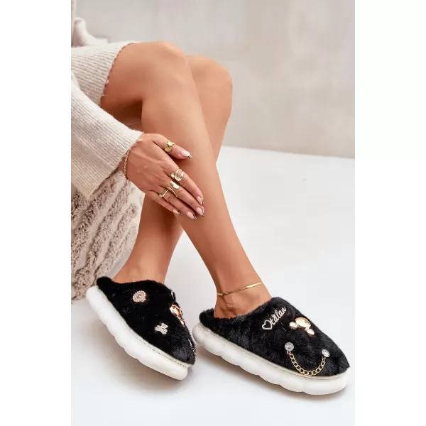  Dámské pantofle BOTO IVELFEDI 35011 BLACK 