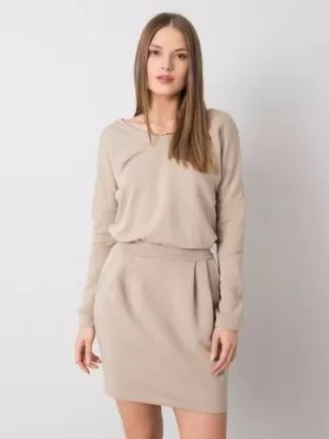 Dámské šaty RUE PARIS RV-SK-6037.18X BEIGE